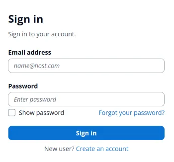 Sign-In Dialog